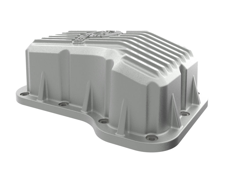 aFe POWER Transmission Pan for Jeep Wrangler JL 2018-2025, designed for L4-2.0L engines, featuring a durable aluminum construction.