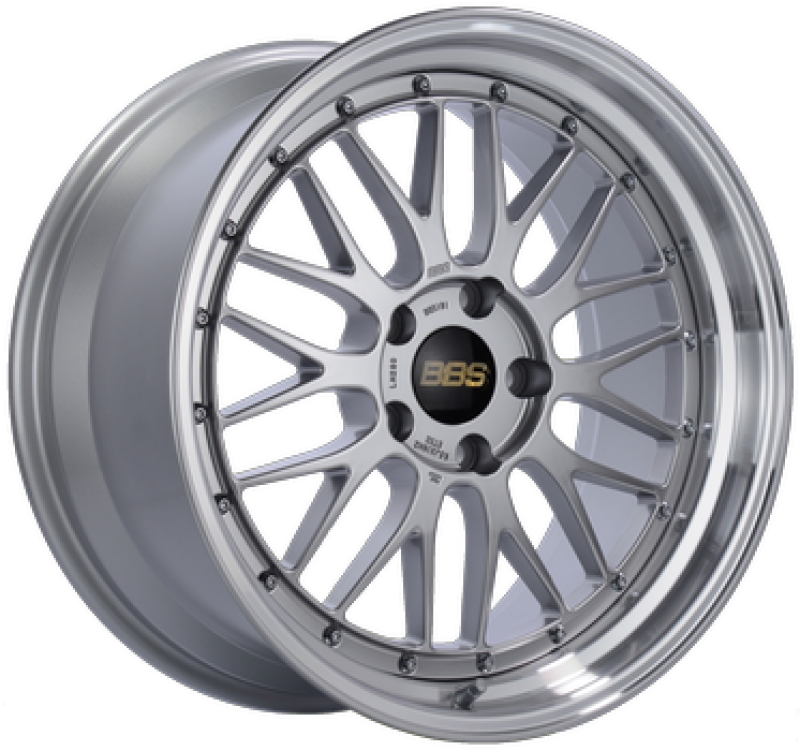 BBS LM 19x9.5 5x1114.3 ET45 Diamond Silver Center Diamond Cut Lip Wheel - 82mm PFS/Clip Required