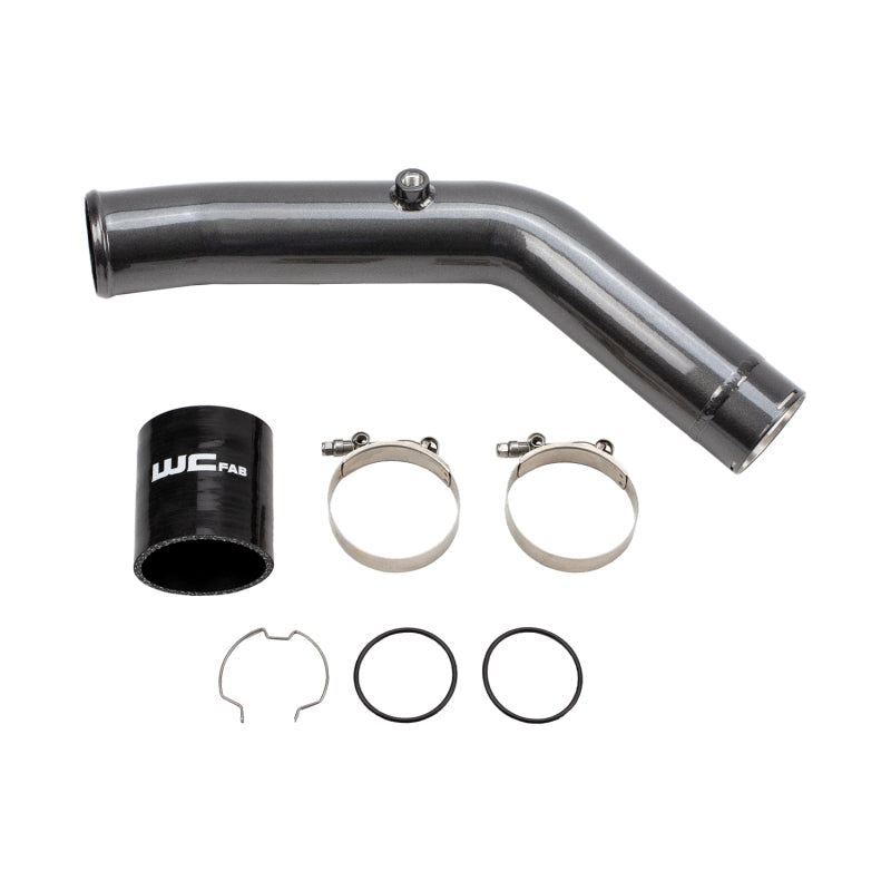 Wehrli 23-24 Ford 6.7L HO Power Stroke 3in Hot Side Intercooler Pipe - Bluberry Frost