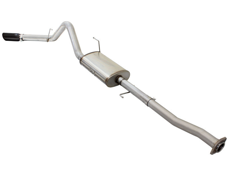 aFe MACH Force XP Exhaust 3in-3.5in SS Single Side Exit CB w/ Black Tips 15 Ford F150 V8 5.0L CC/SB