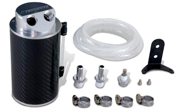 Mishimoto 07-11 Jeep Wrangler JK Baffled Oil Catch Can - Black