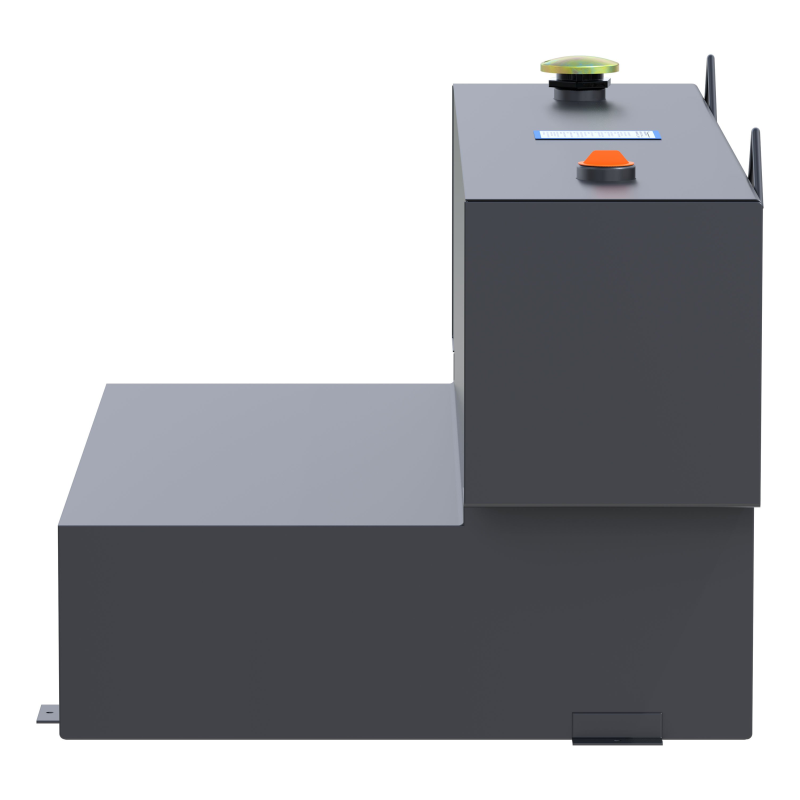UWS Matte Black Hammerhead-Style 100-Gallon L-Shape Steel Transfer Tank Model ST-100HH-MB
