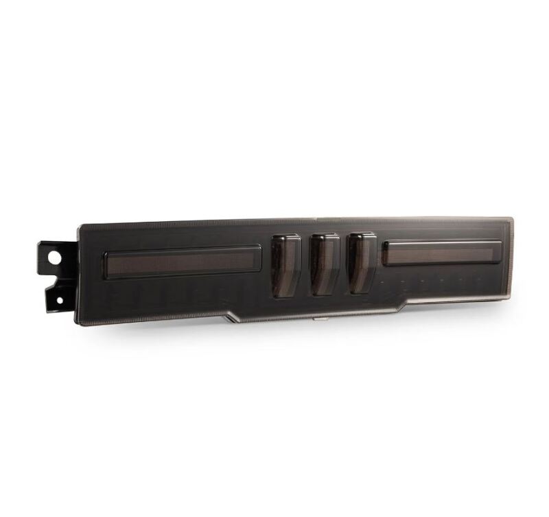 AlphaRex NOVA-Series prismatic LED fourth brake light for 21-24 Toyota GR86 and Subaru BRZ in black smoke finish.