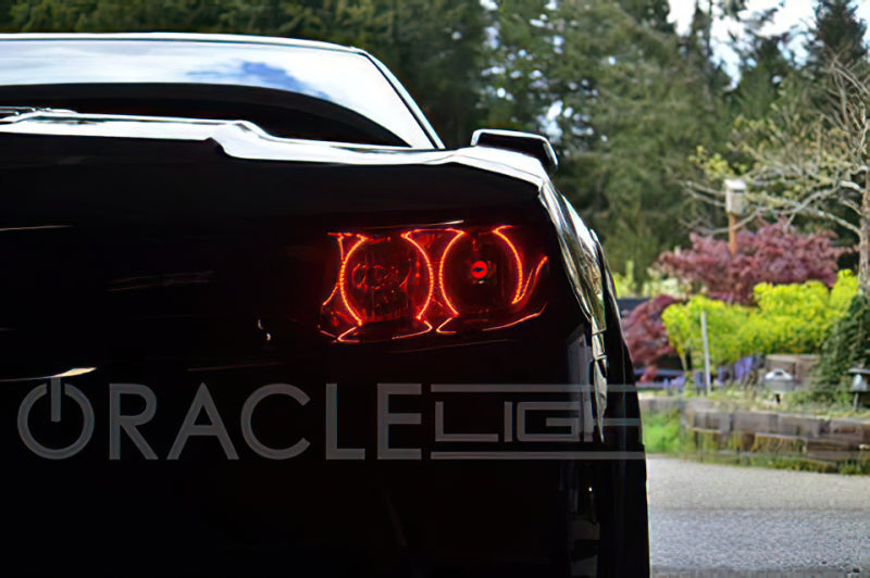 Oracle Chevrolet Camaro Non-RS 14-15 LED Dual Halo Kit Round Style - Green