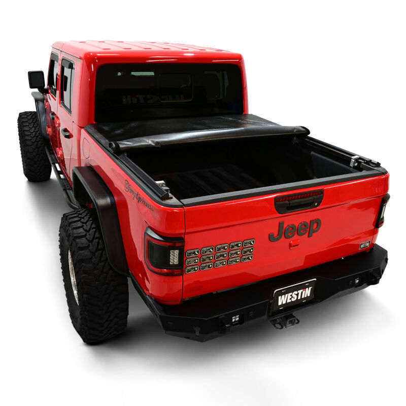 Westin 20-24 Jeep Gladiator JT 5ft. Bed Soft Roll Tonneau Cover - Black