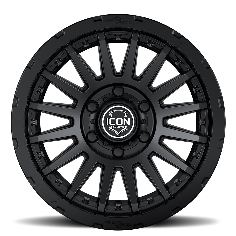 ICON Alloys Recon Pro, Satin Black, 18 x 9 / 6 x 5.5, 25mm Offset, 6" BS