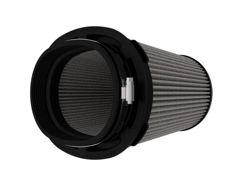 aFe MagnumFLOW Pro DRY S Air Filter with dimensions 6-3/4 x 4-3/4 in F, 8-1/2 x 6-1/2 in B, and 7-1/4 x 5 in T, designed for enhanced