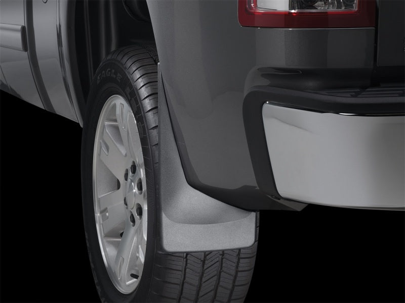 WeatherTech 07-13 GMC Sierra No Drill Mudflaps - Black