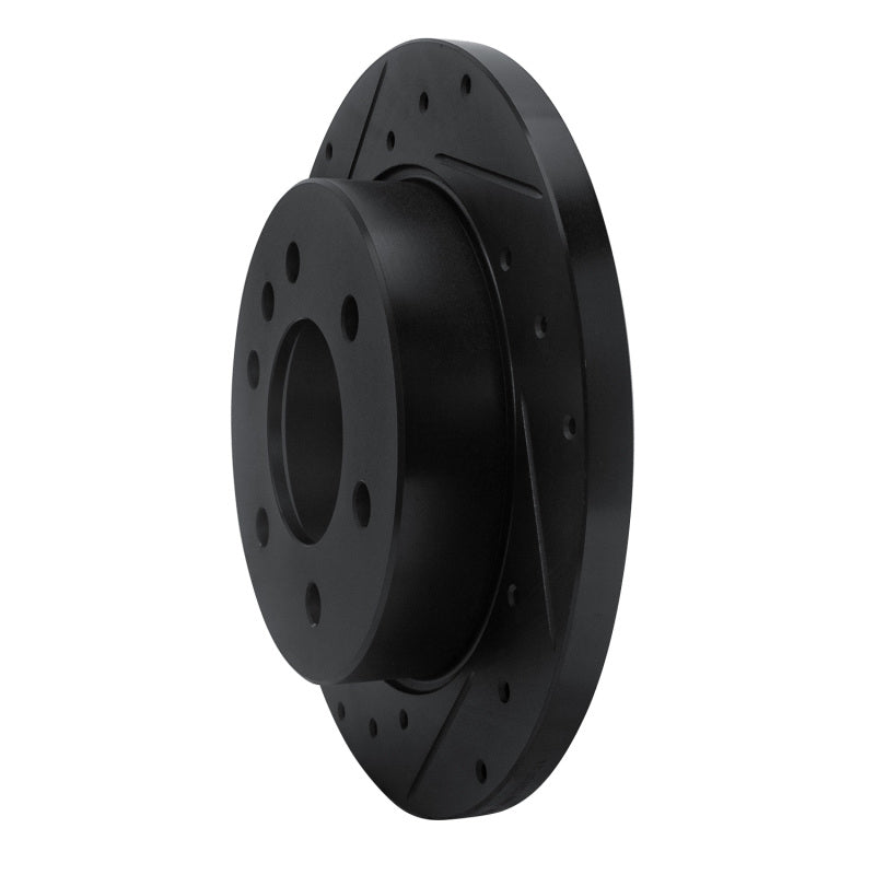 R1 19-25 Freightliner SprintER 1500 Rear Left Drilled & Slotted Black Brake Rotor