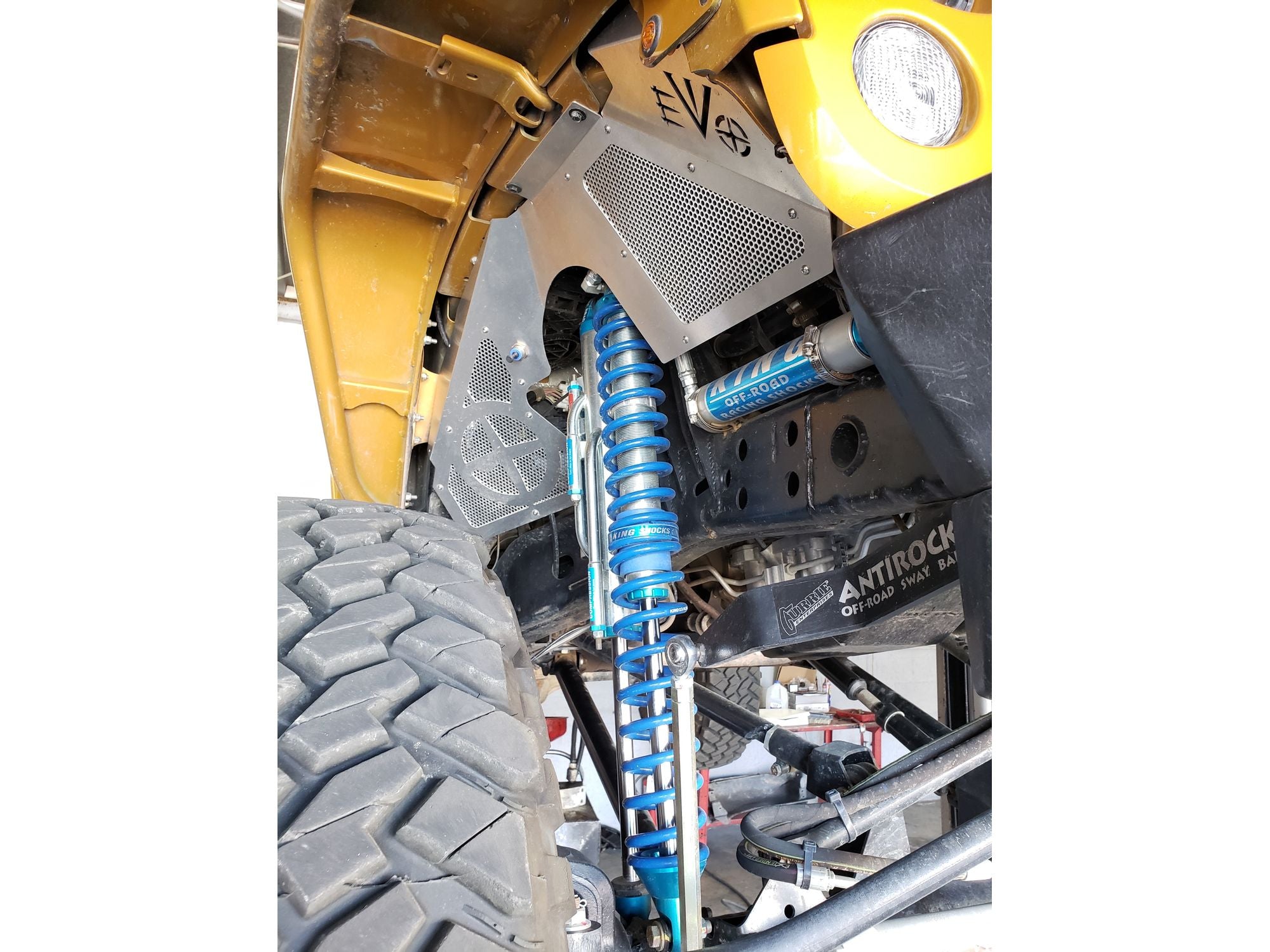 JK JKU FRONT DOUBLE THROWDOWN KING COILOVER  BYPASS SYSTEM (AFTERMARKET AXLES ) JEEP WRANGLER