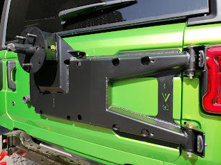JEEP WRANGLER HEAVY DUTY HINGED SPARE TIRE CARRIER FOR JL/JLU