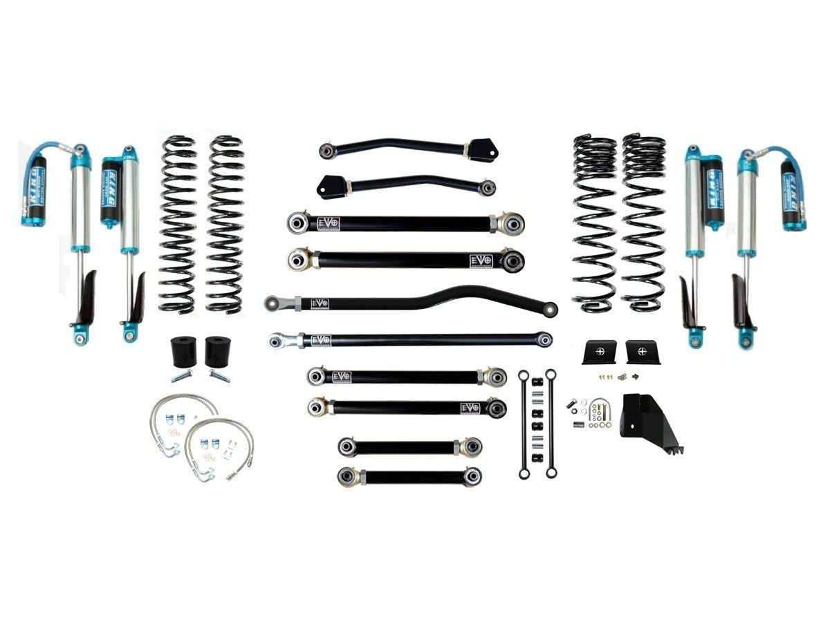 VARIANT  EVO-3062S4DPKA  STAGE 4  King 2.5” Blue Shocks with Compression Adjusters  Front / Rear Track Bars