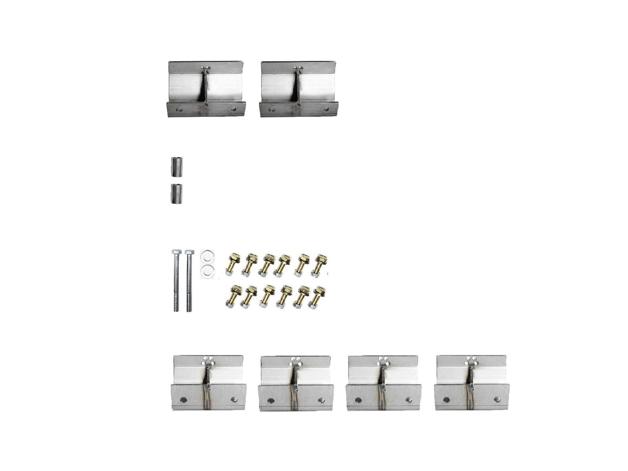 EVO MFG JLU Bomber/Rocker Step Seam Mount Bracket Kit, 4 Door