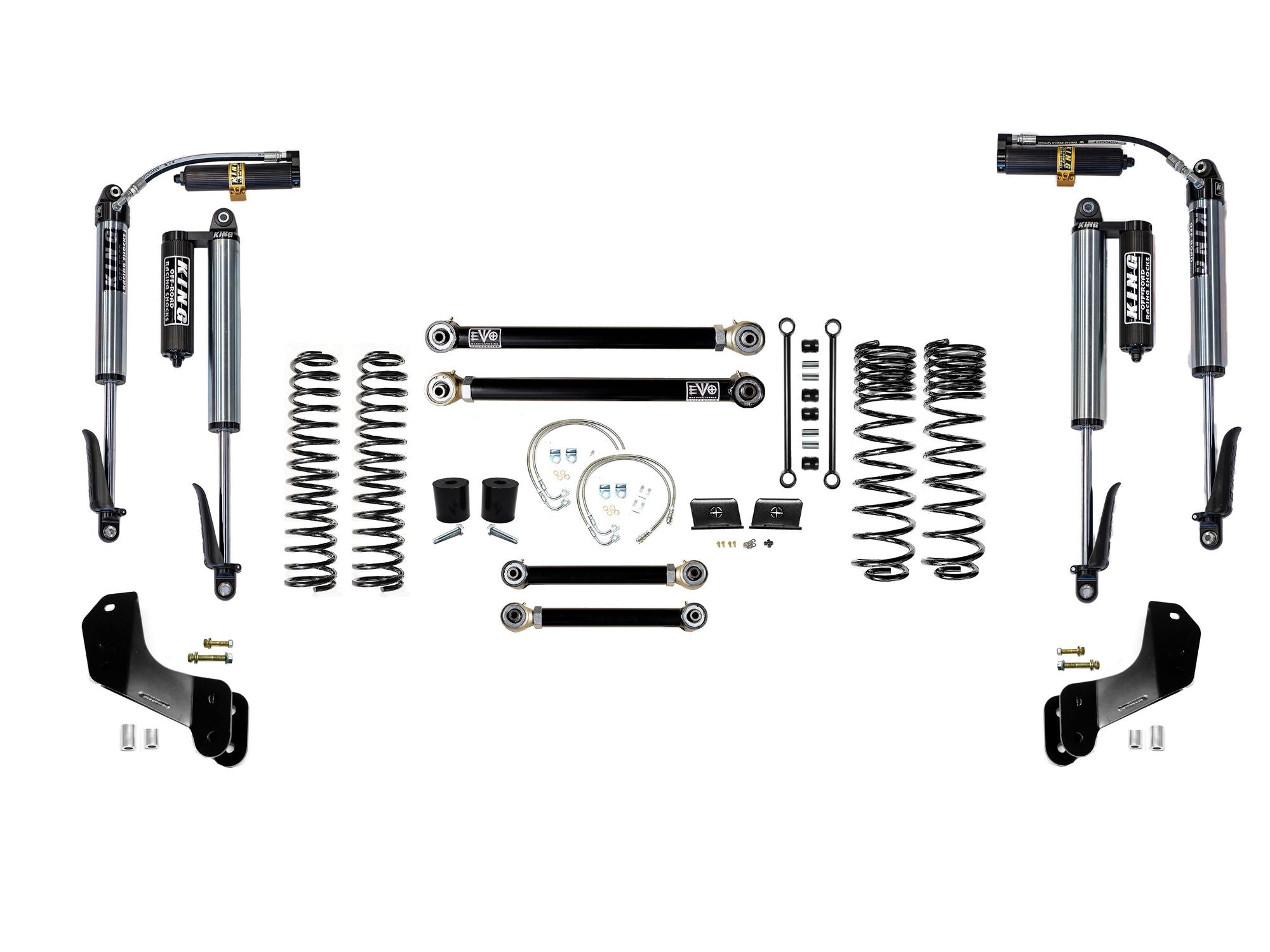 VARIANT  EVO-3061S3HDKB  STAGE 3 Overland  King 2.5” Shocks Custom Black  No Track Bars