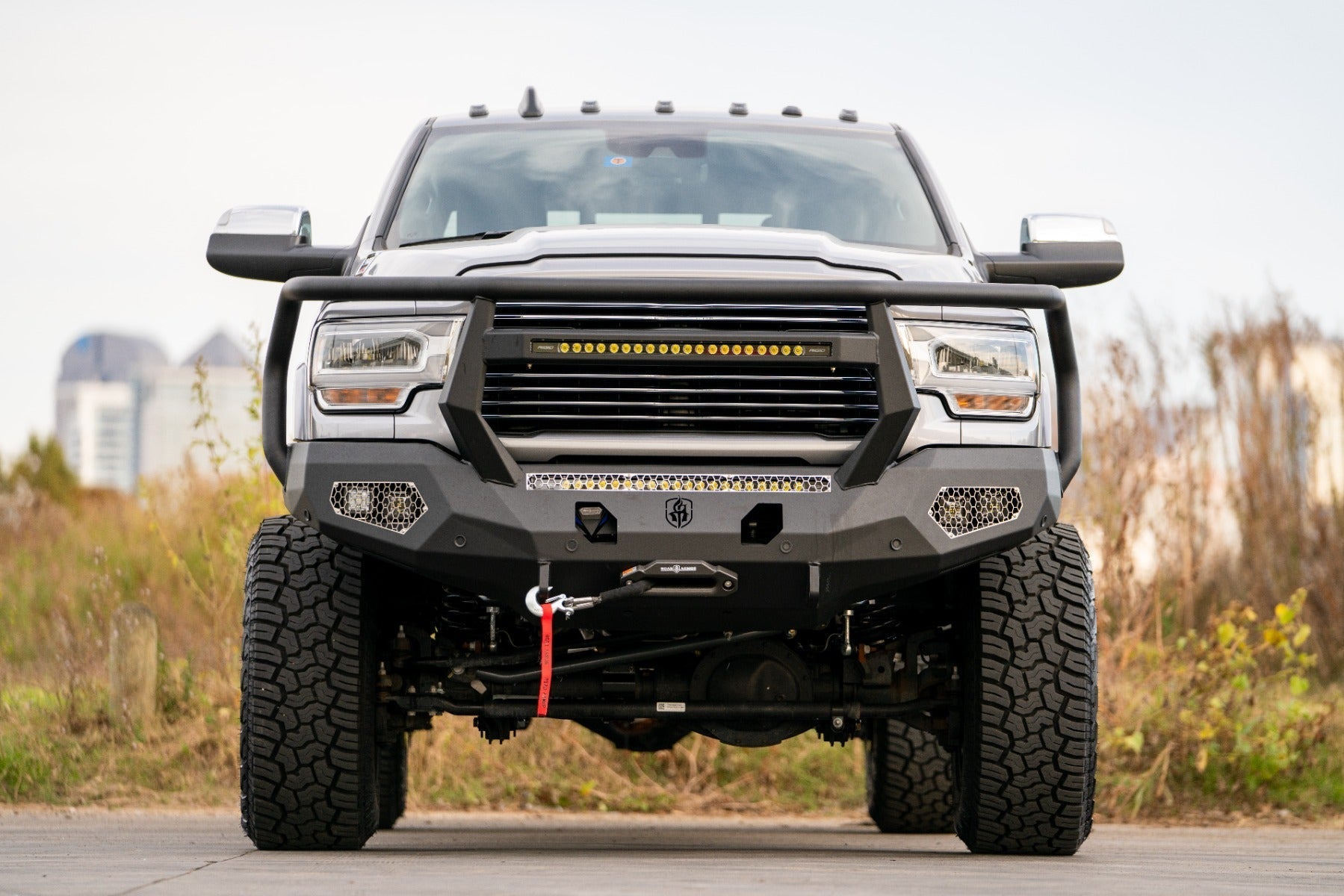 Evolution Front Winch Bumper Reaper Guard - Texture Black 2019-2024 RAM 2500 3500