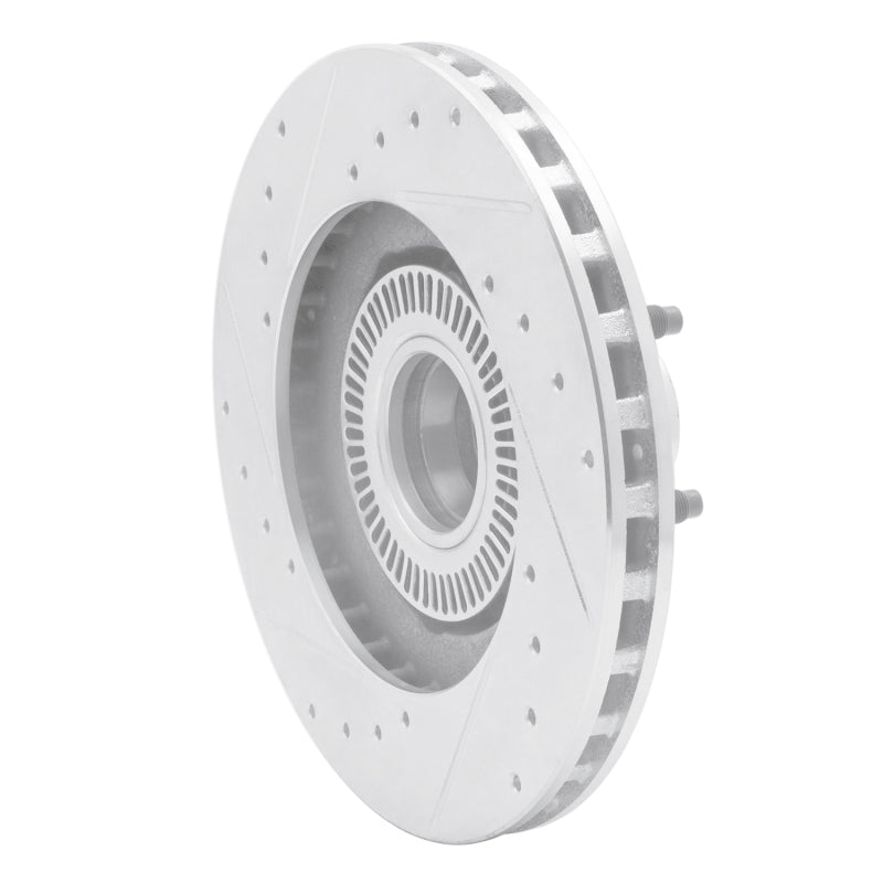 R1 95-11 Ford Ranger (USA/Canada) Front Right Drilled & Slotted Silver Brake Rotor