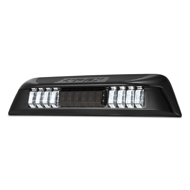 AlphaRex LUXX-Series LED 3rd Brake Light for 2016-2023 Toyota Tacoma in black smoke finish, enhancing visibility and style.