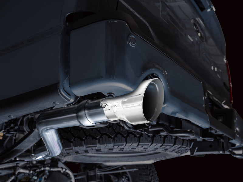 AWE Tuning 2021+ Ford F150 Tremor w/ Bumper Cutouts 0FG Resonated Cat-Back w/ Chrome Silver Tips