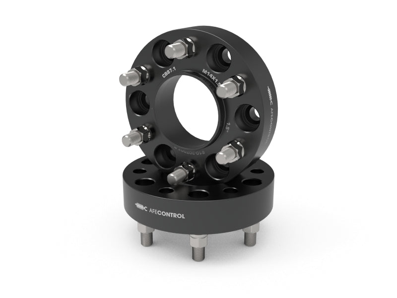 aFe CONTROL Wheel Spacers for Ford F-150, 1-1/2 inch thickness, 6x135mm bolt pattern, designed for enhanced stability and performance.