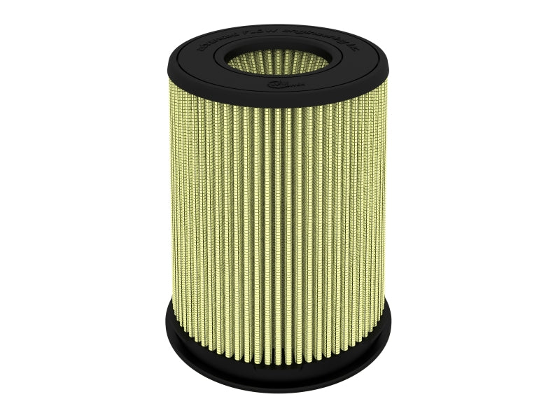 Inverted air filter designed for AFE Momentum Intake, measuring 5 inches front, 7 inches back, and 9 inches height.