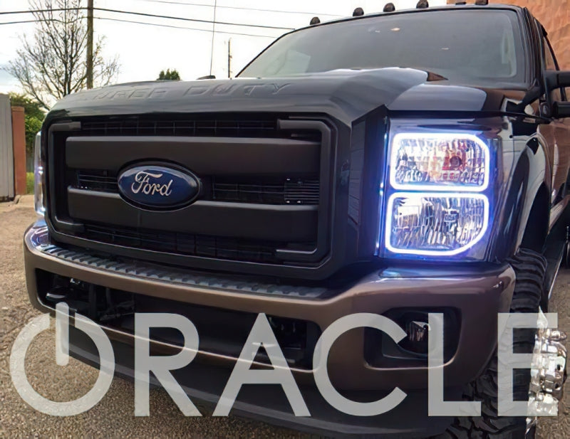 Oracle 11-16 Ford F250/350 LED HL - Black - White