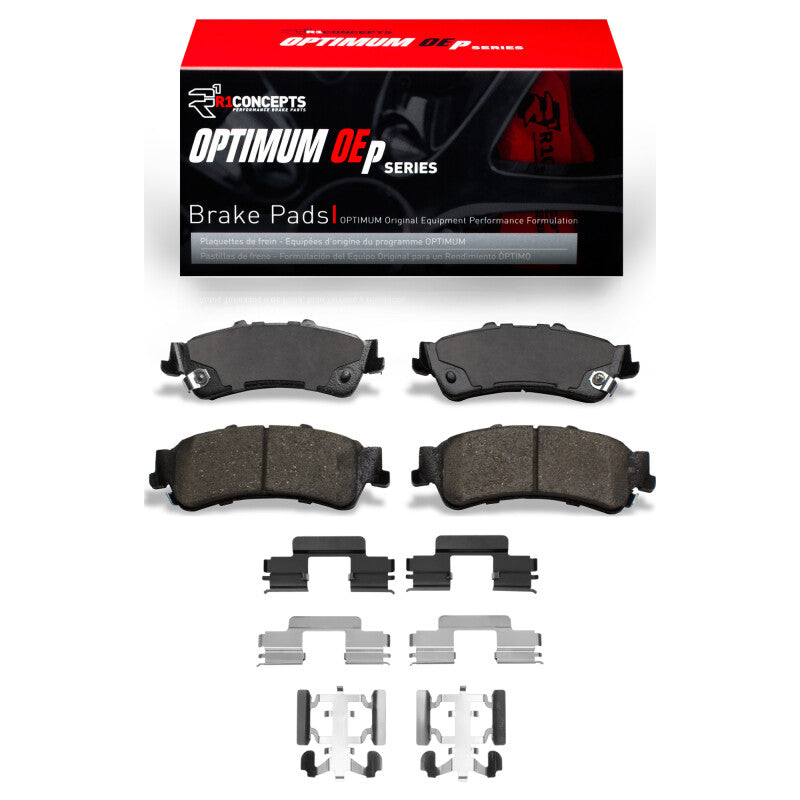 R1 03-07 Chevrolet Silverado 1500 Classic Rear Optimum OE Pads & Hardware Kit
