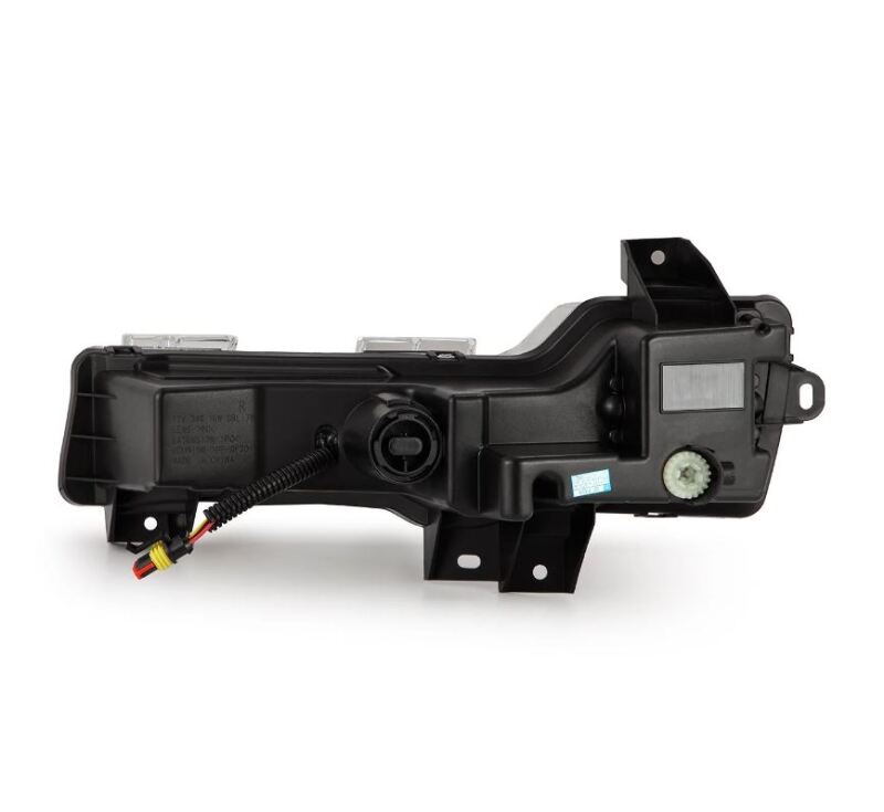 AlphaRex dual color LED projector fog lights for 2017-2023 Tesla Model 3 and 2020-2024 Model Y, showcasing sleek design.