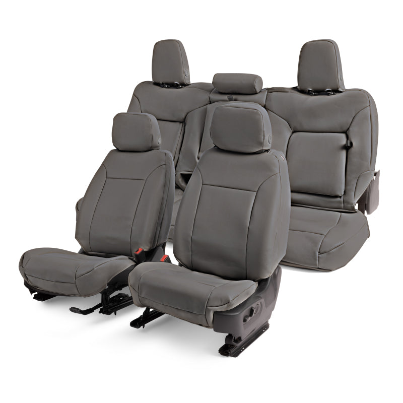 Covercraft 19-24 Chevrolet Silverado Leatherette PrecisionFit Custom Second Row Seat Covers - Stone