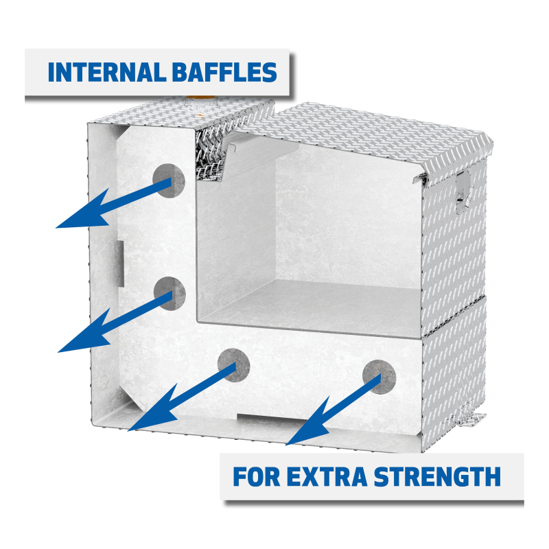 UWS Bright Aluminum Transfer Tank Model TT-75-COMBO