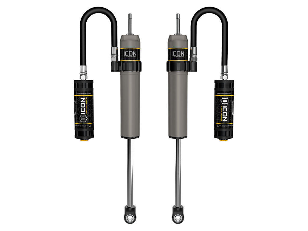ICON 1996-2002 Toyota 4Runner, 0-2" Lift, Rear, V.S. 2.5 Aluminum Series Shock Absorbers, Remote Reservoir, Pair