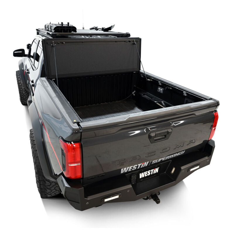 Westin 24-26 Toyota Tacoma 2WD/4WD 5ft. Bed Hard Tri-Fold Tonneau Cover - Black
