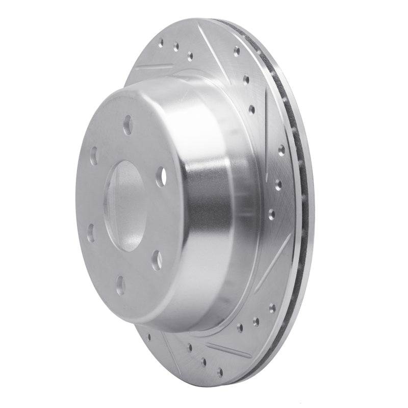 R1 99-07 Chevrolet ASTRO Rear Right Drilled & Slotted Silver Brake Rotor