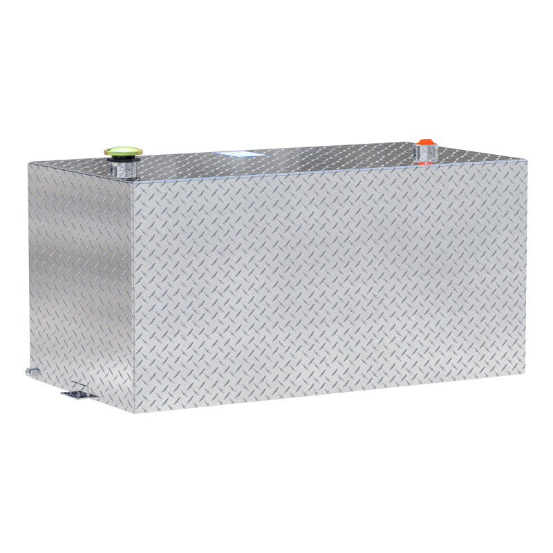 UWS Bright Aluminum 100-Gallon Rectangle Aluminum Transfer Tank Model TT-100-RT-T-P