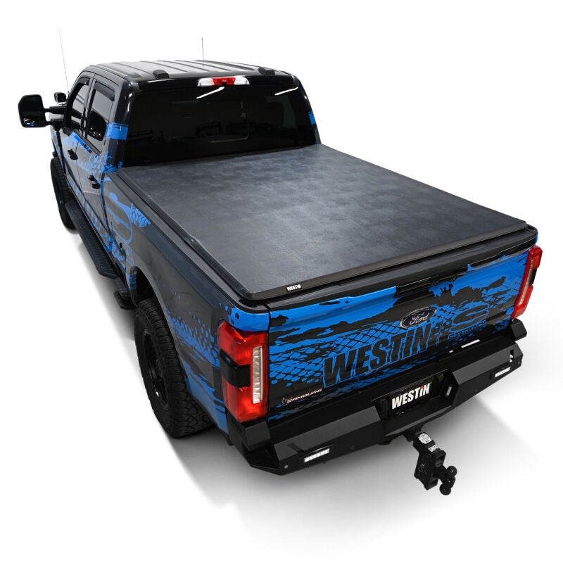 Westin 17-24 Ford F-250/350 Super Duty 6.75ft. Bed Soft Tri-Fold Tonneau Cover - Black