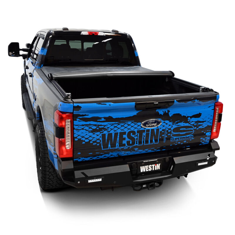 Westin 17-24 Ford F-250/350 Super Duty 6.75ft. Bed Soft Roll Tonneau Cover - Black