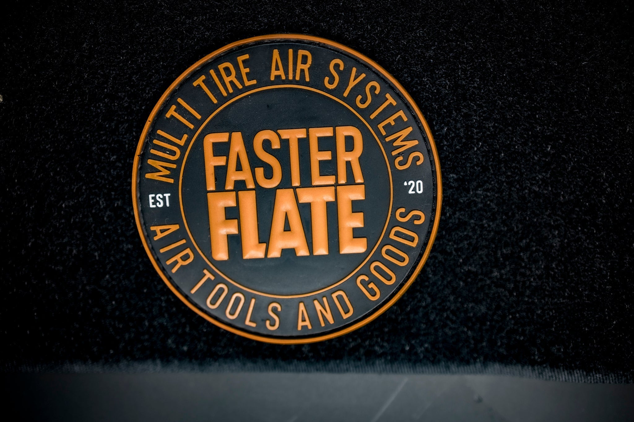FasterFlate Multi-Tire Air Systems and Goods Velcro Patch
