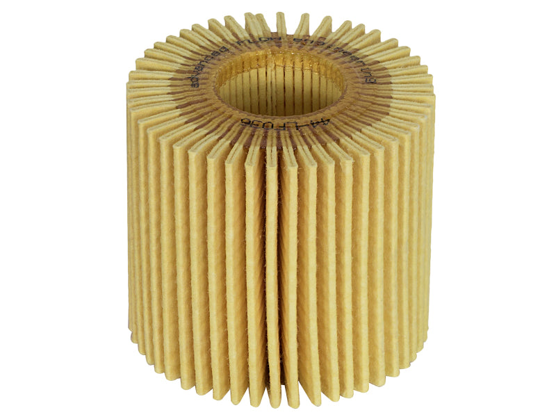 AFE PROGUARD oil filter featuring a cylindrical design with pleated paper material for efficient filtration.