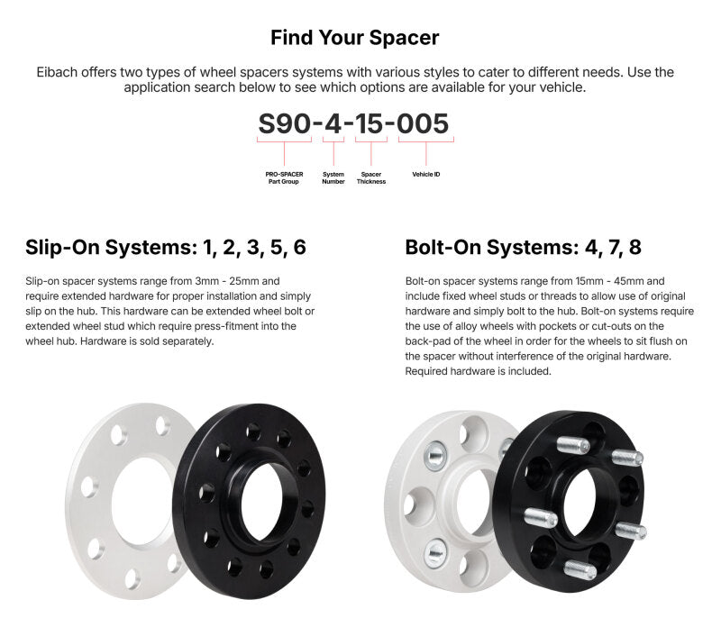 Eibach Pro-Spacer 30mm Spacer / Bolt Pattern 5x127 / Hub Center 71.5 for 07-16 Jeep Wrangler (JK)