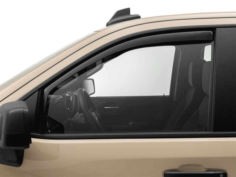 WeatherTech 19-23 GMC/Chevrolet Sierra / Silverado 1500 CC Front Side Window Deflectors - Dark Tint