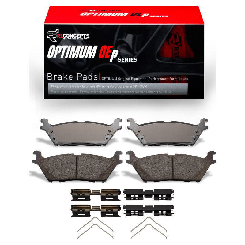 R1 2021-2025 Ford F-150 RWD Rear R1 Optimum OE Pads & Hardware Kit