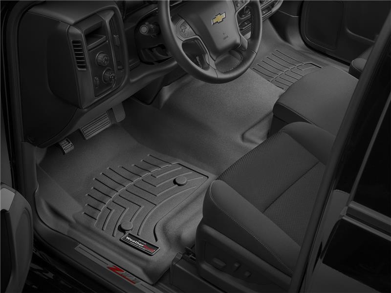 WeatherTech 14+ Chevrolet Silverado Front FloorLiner - Black