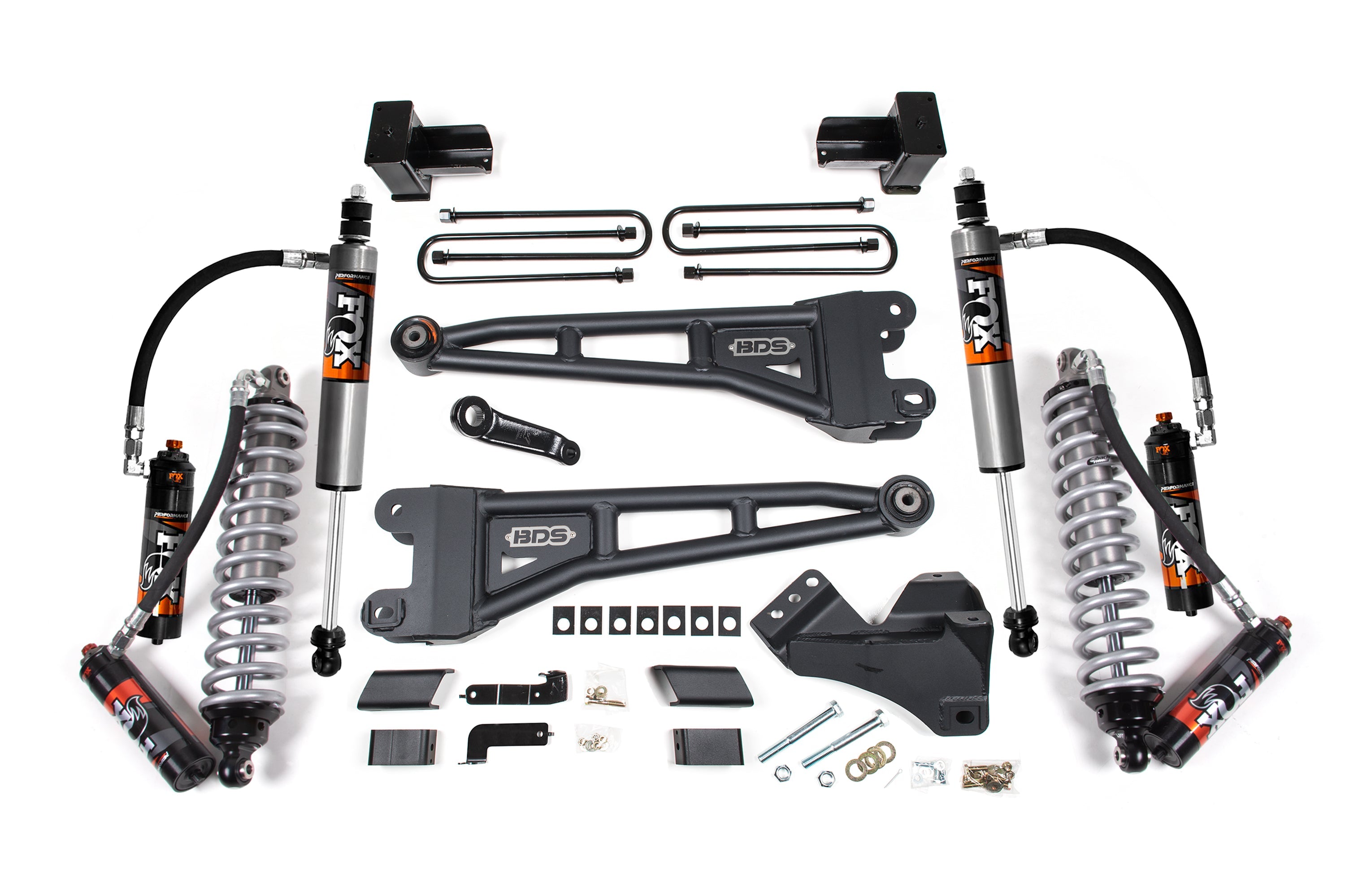4 Inch Lift Kit w/ Radius Arms | FOX 2.5 Coilover Conversion - Performance Elite | Ford F450 Super Duty (23-26) 4WD