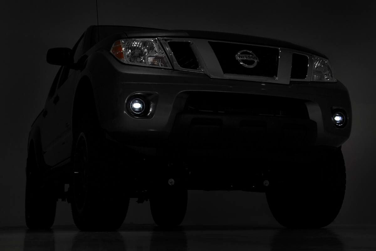 ROUGH COUNTRY 2-INCH SQUARE LED SAE FOG LIGHTS - (PAIR)