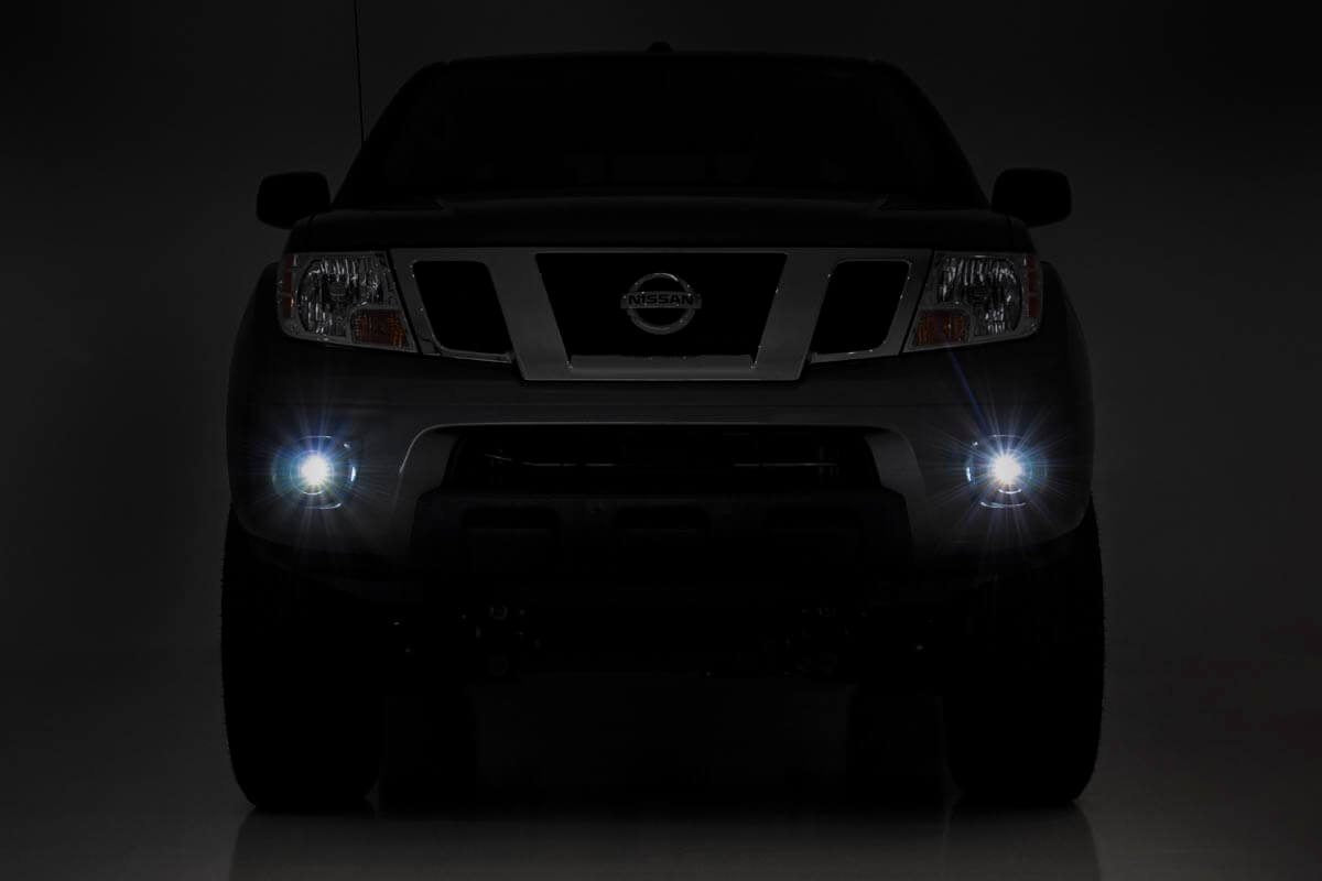 ROUGH COUNTRY 2-INCH SQUARE LED SAE FOG LIGHTS - (PAIR)
