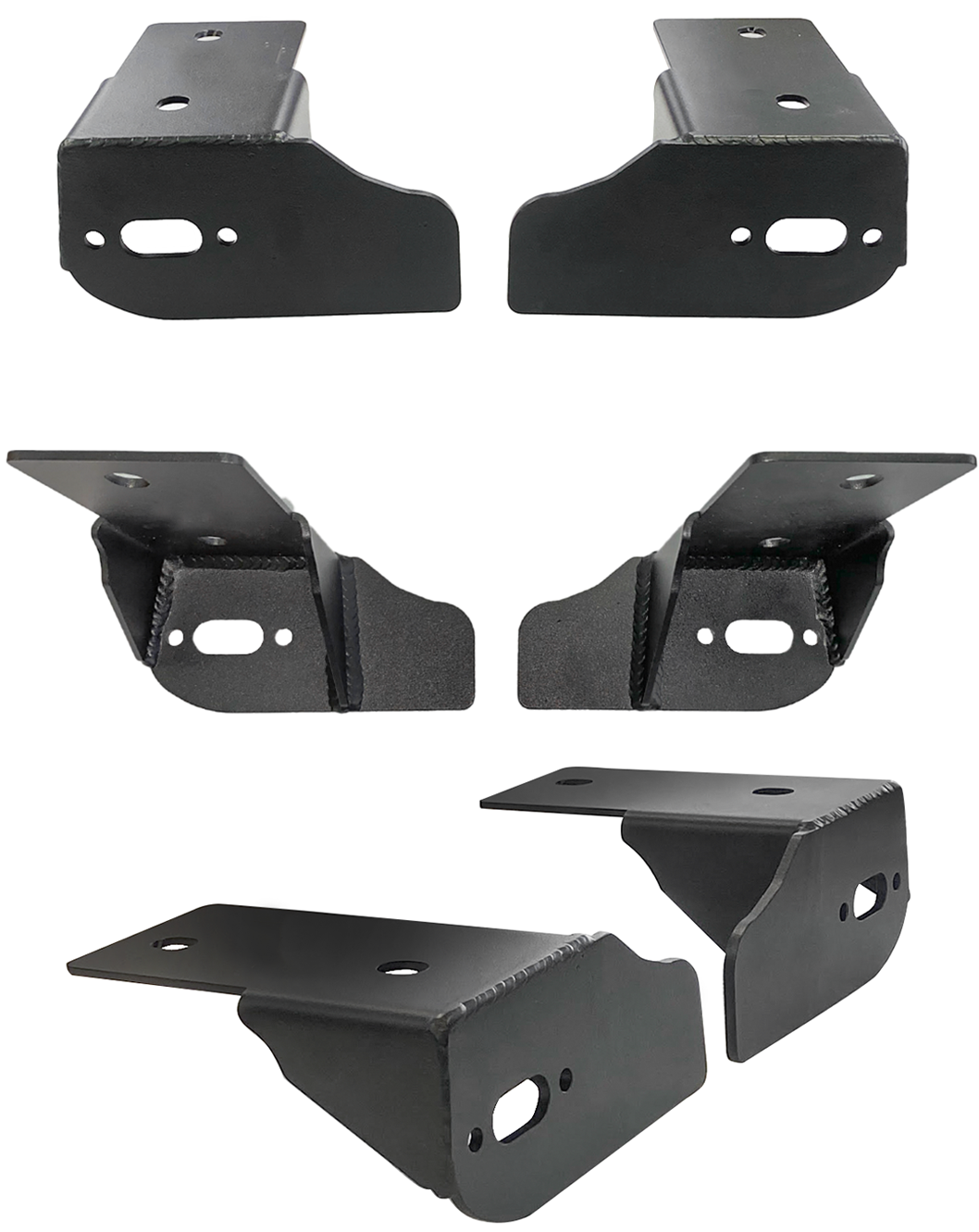 2021+ Bronco lower arm rear pivot reinforcement brackets designed for enhanced durability and performance in offroad conditions.