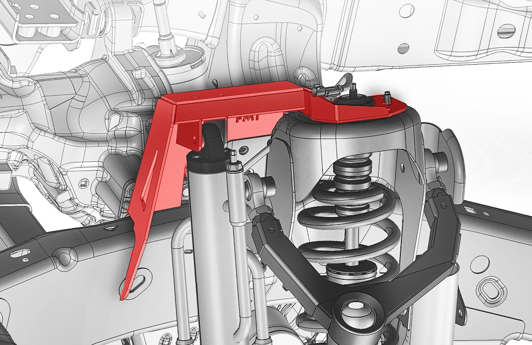 Gen 3 Raptor Fabricated Front Bypass Shock Mount Kit