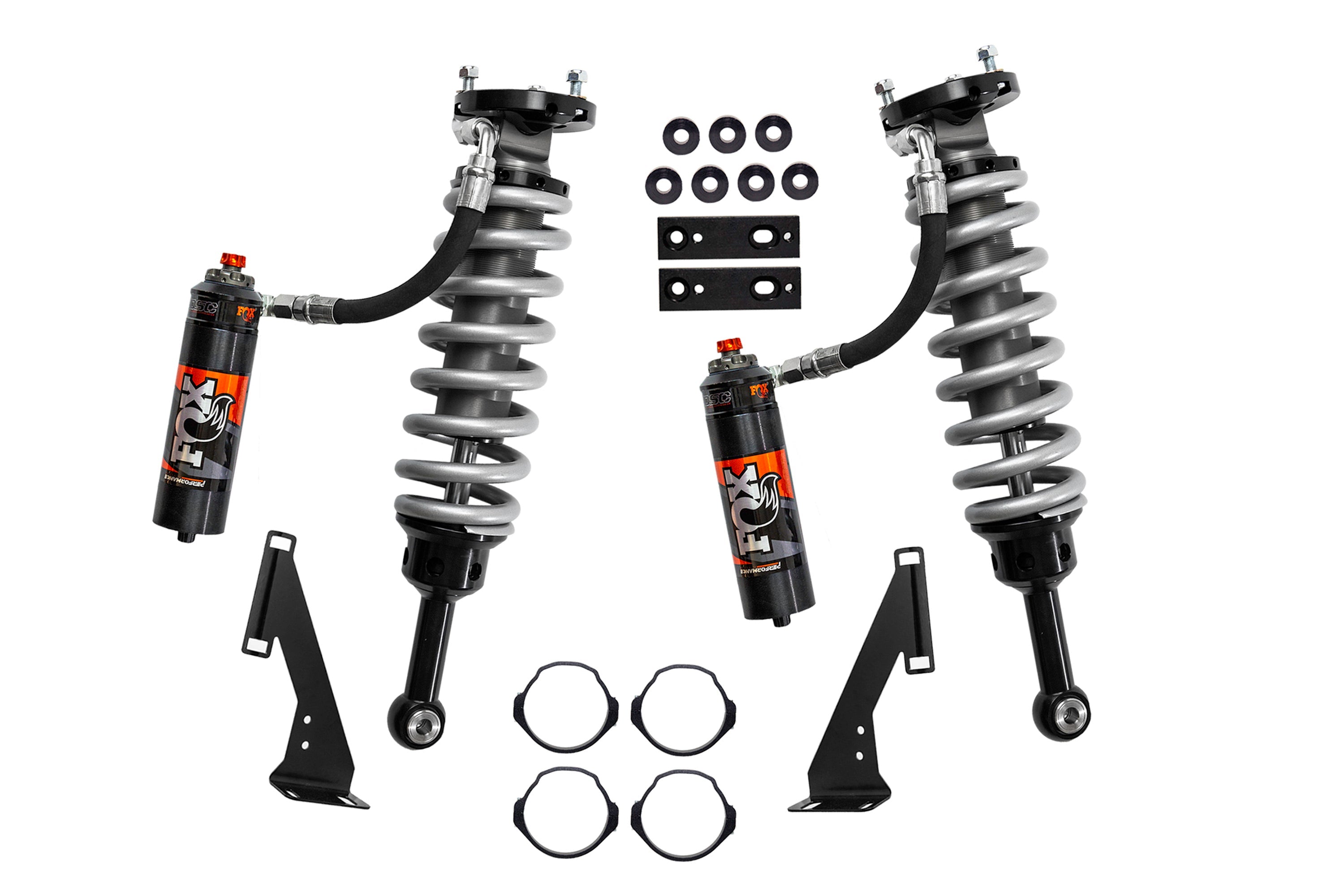 FOX 2.5 Coilover Shocks w/ DSC Reservoir | 2 Inch Lift | Performance Elite Series | Toyota Tacoma (05-23) 4WD