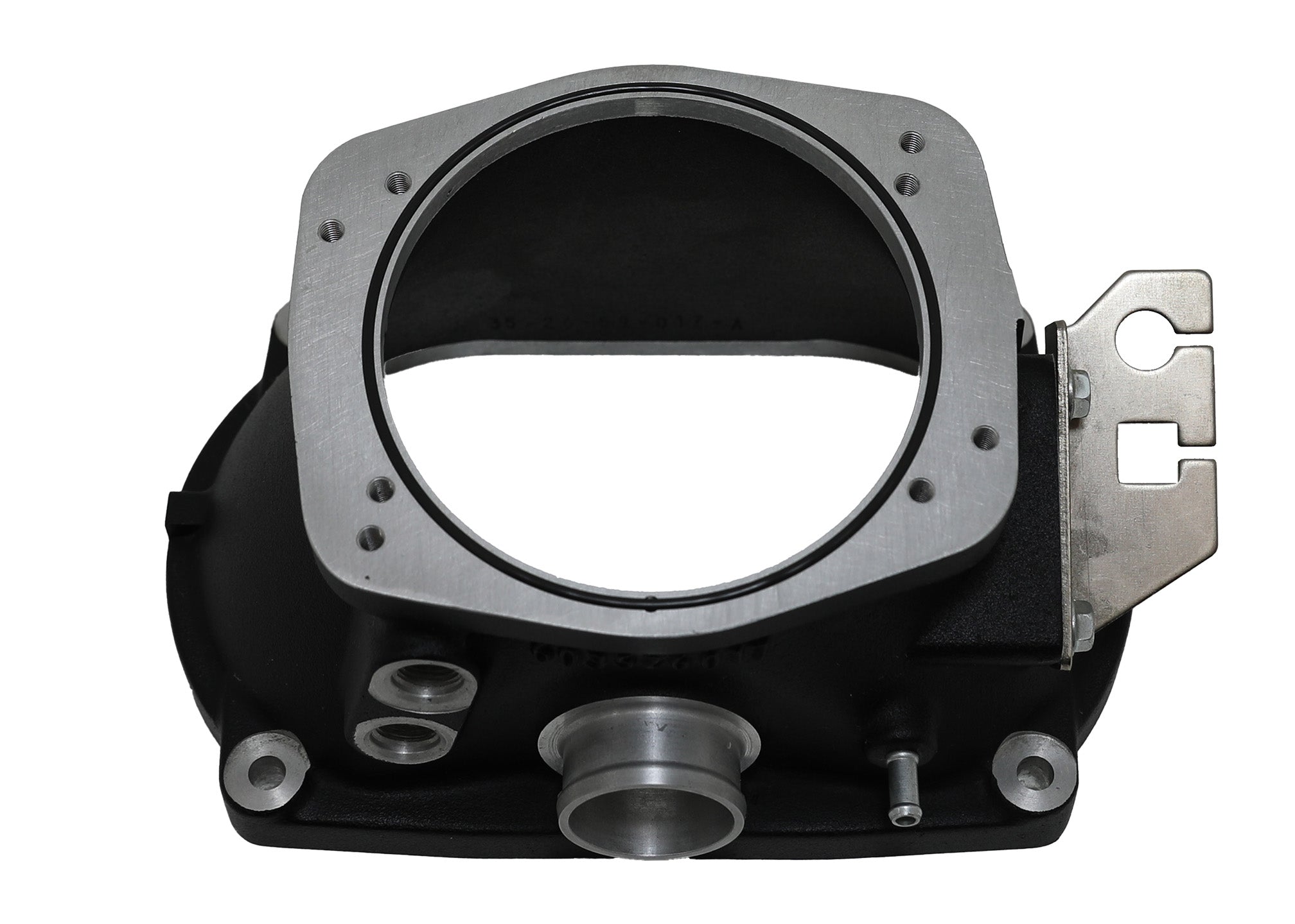 112mm short air inlet for TVS2650 LS jackshaft superchargers, designed for enhanced airflow and performance.