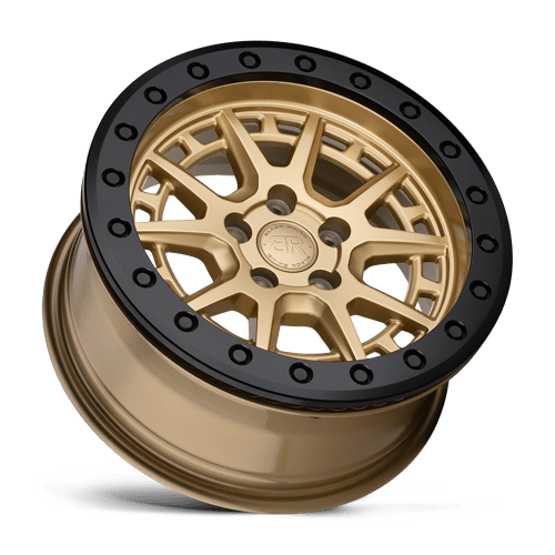 BRGRV 15X7 5X100 GOLD-BLK-RG 15MM