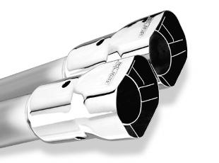 Borla 12-14 Jeep Wrangler Tip Kit V6 4WD Black Chrome Tip Rear 3.5inx3.28inx10.5inx2.28in
